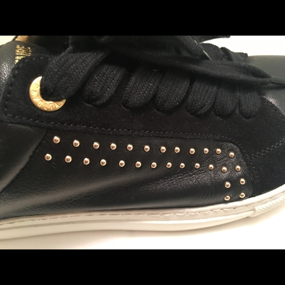Zadig & Voltaire Black And Gold Skull Sneakers - Picture 8 of 8